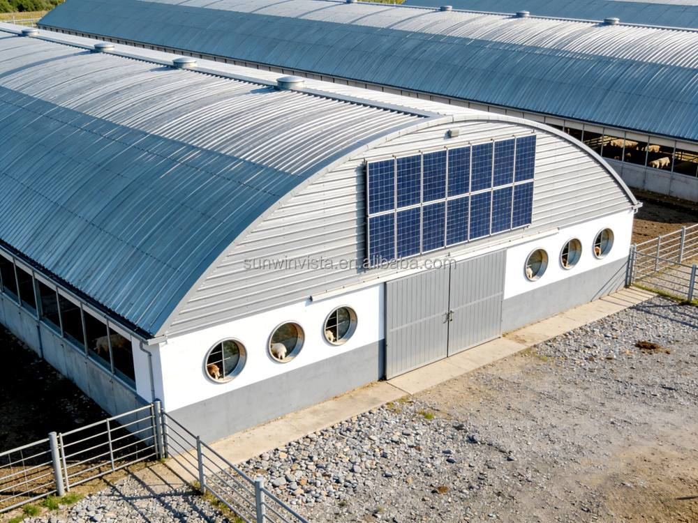 Steel Structure Industrial Farm Building Agricultural Structure for Chicken House Farm House and Livestock Animal House