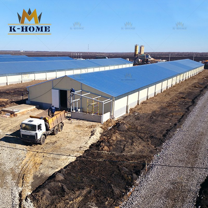 Prefabricated Industrial Factory Warehouse Metal Frame House Pre Engineered Modular Steel Structure Buildings