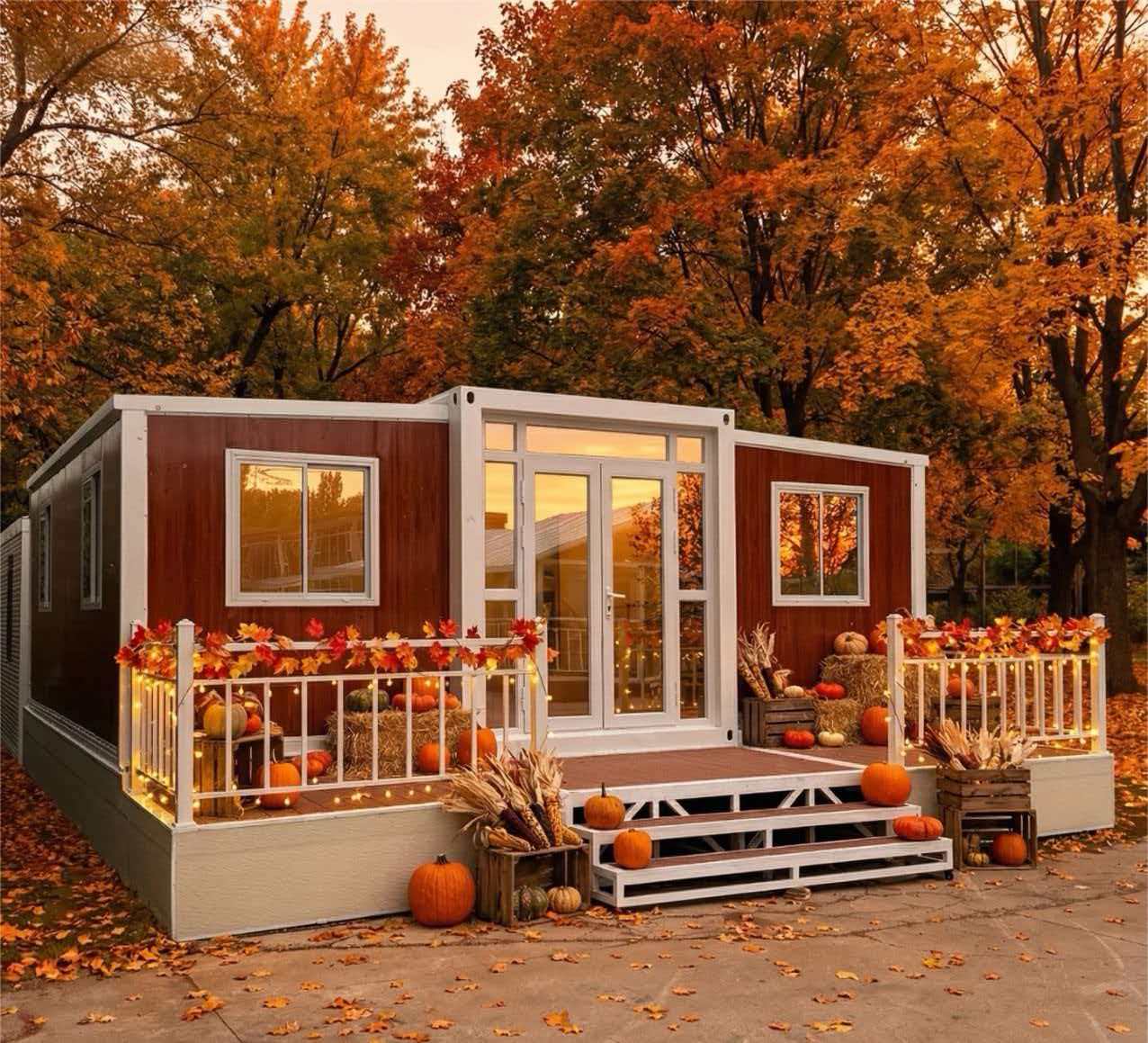 Multifunctional, Quick-installation Modular Container House with Mezzanine Steel Structure and Breathable Design; Modern Office