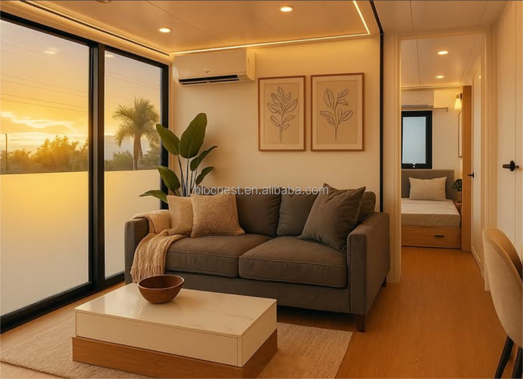Prefab Home Kit Container House Commercial Cabin Kiosk Coffee Shop Retail Pod for Pop-up Business and Ticket Booth