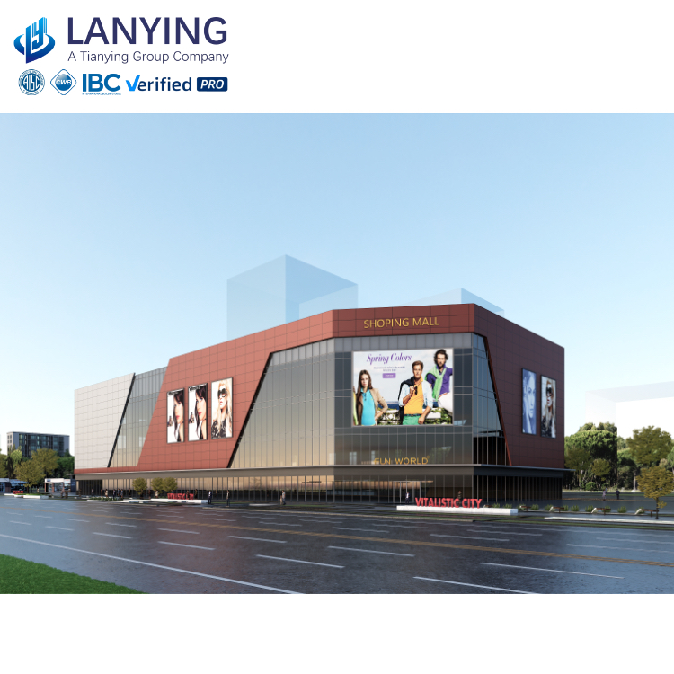 CE Certified Metal Industrial Construction Building Pre-Fabricated Commercial Office Warehouse Steel Structure Framed Building