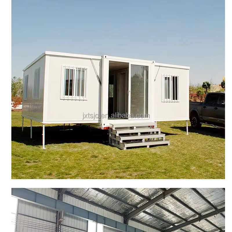 Expandable Modular Container House Prefabricated Breathable for Glamping Sites Tourist Resorts RV Parks Camping Backyard ADUs