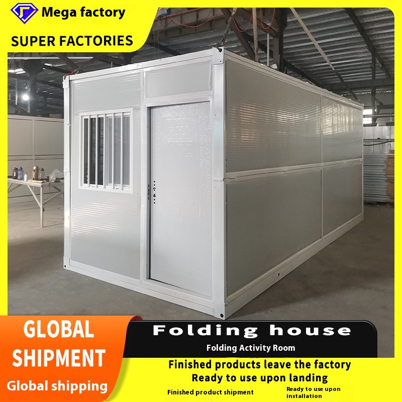 Modern Square Steel Folding Container House for Office &amp; Hotel Use Fast Building Temporary Construction with 5 Year Warranty