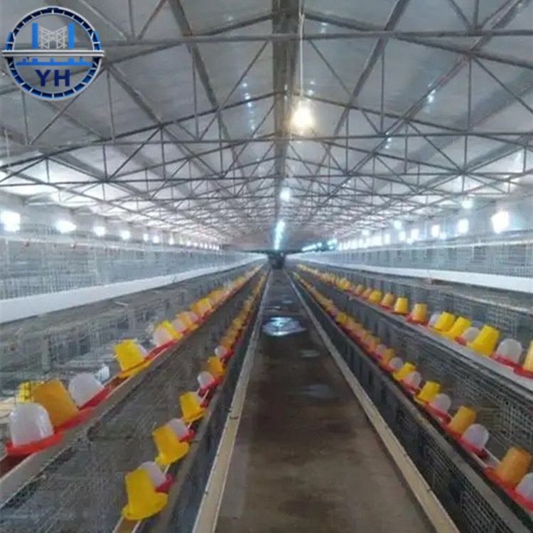 Light Steel Structure Poultry House Complete Insulated Steel Structure Chicken House Livestock Barn Fast Assembly