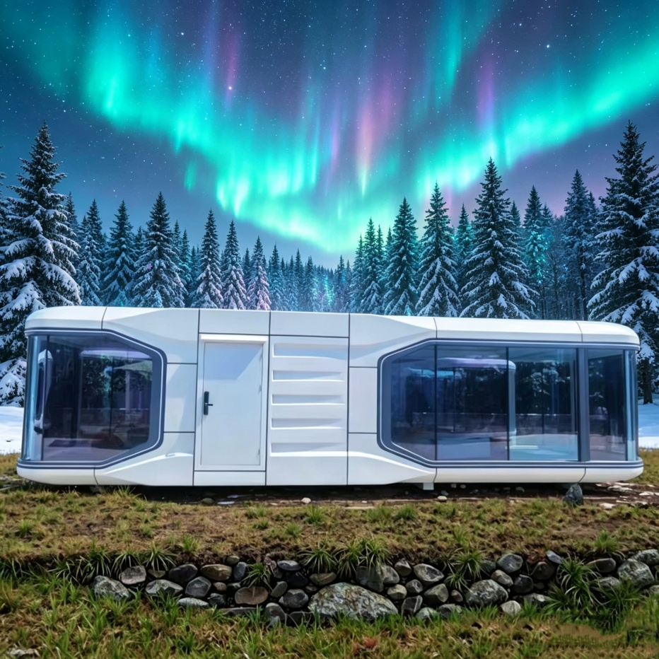 Explosive Models Stylish Mobile Prefab Modular Space Capsule House for Hilltop Villa
