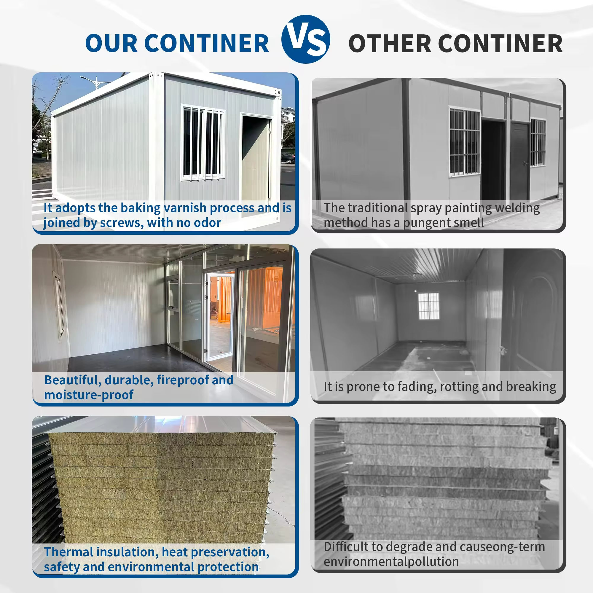 Factory Direct Eco-Friendly Foldable New Arrival Container House Modular Container House for Camping Site