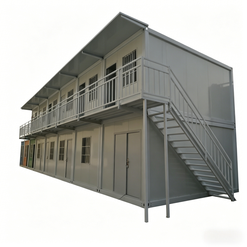 2-Story Detachable Container Dormitory Prefab Modular Worker Housing for Construction Site Fast-Install Site Worker Housing