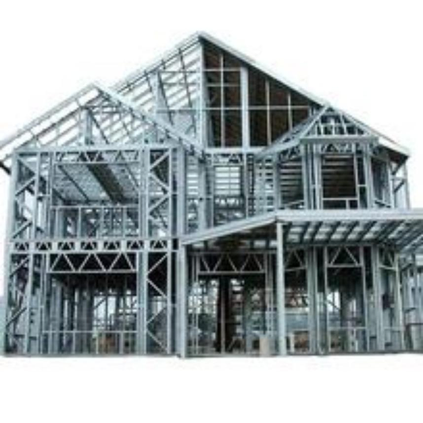 Fabrication Steel Space Frame Metal Galvanized Steel Structure Residential Building