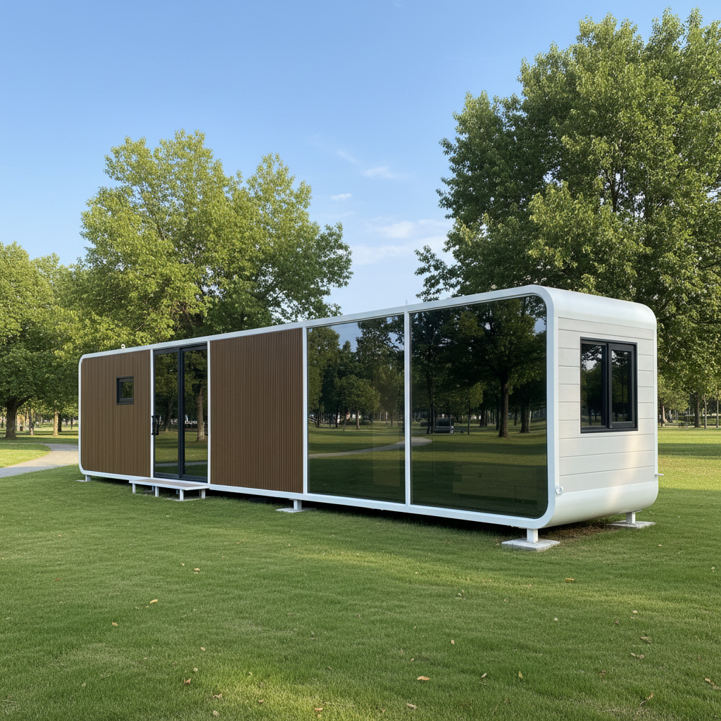 20FT &amp; 40FT Prefabricated Apple-Cabin Modular Storage Container Houses, Designed for Farm and Office Use