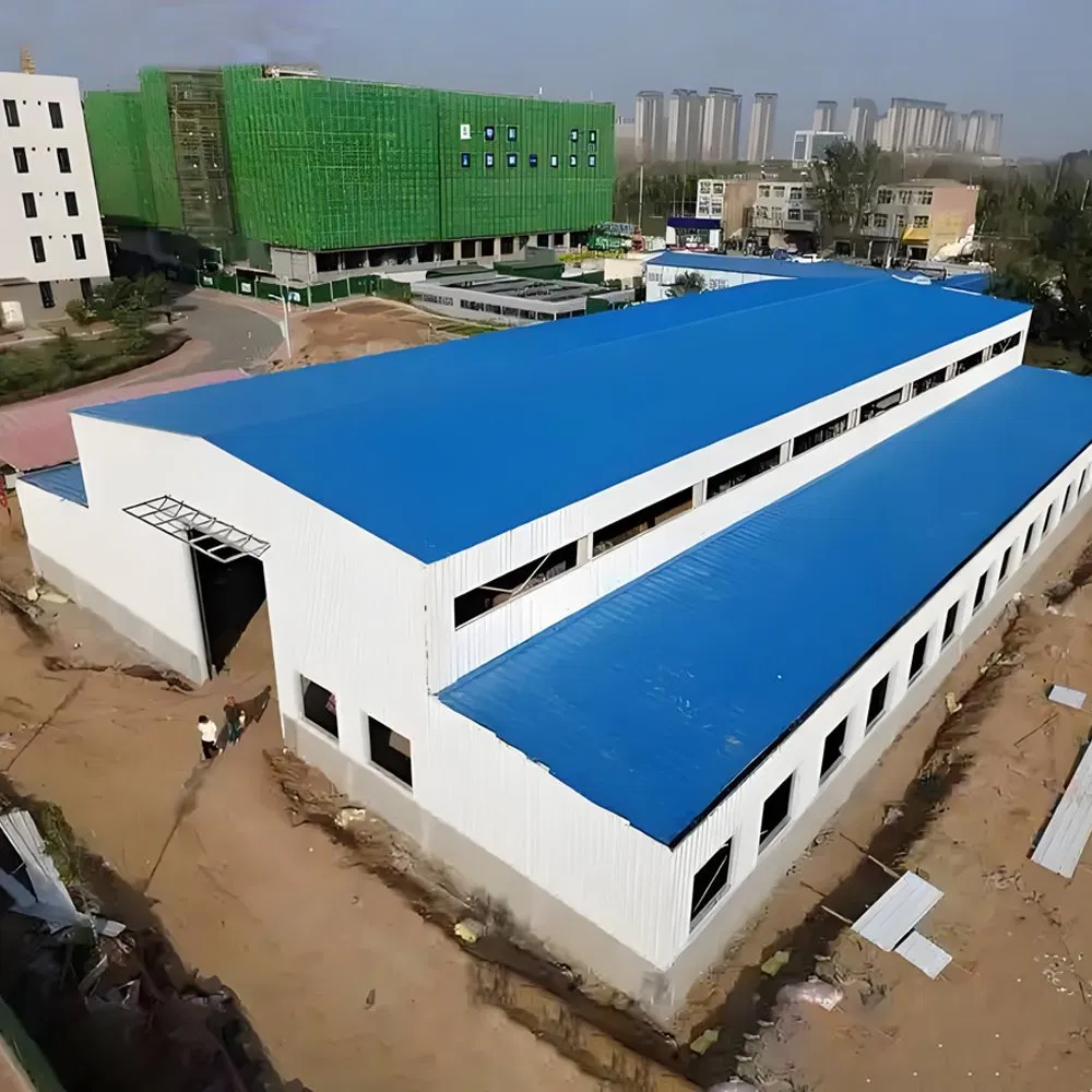 Modular Prefabricated Metal Steel Structure Workshop Constructed Warehouse Building