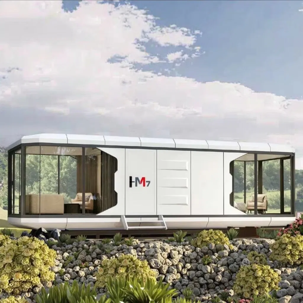 Modular Detachable Space Capsule House with Integrated Smart Home System