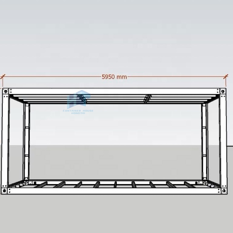 Portable 20-Foot Prefabricated Modular Suite Mobile Container Frame Parts For House Office Apartment Use Made Of Sandwich Panel