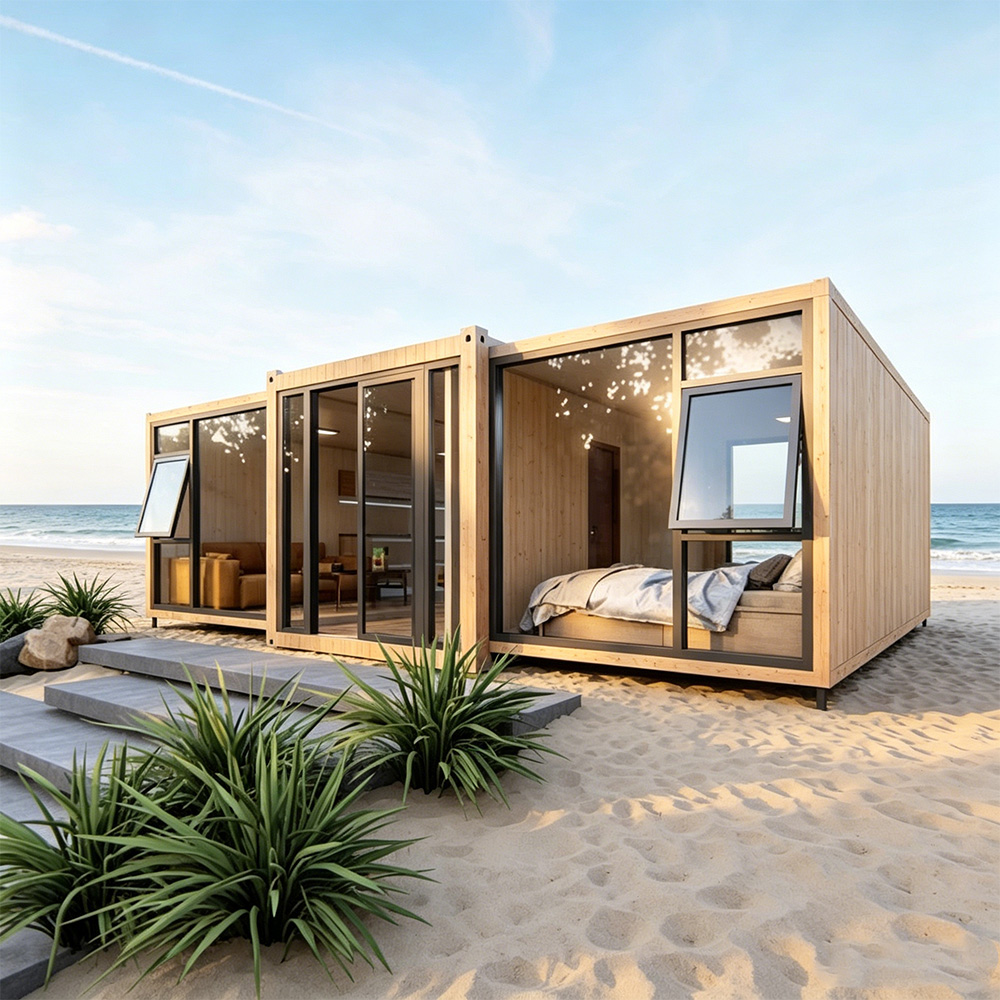 BST Outdoor Camping Expandable Container House Backyard Prefab Steel Bedroom Bathroom Kitchen Solar Modular Sale Modern