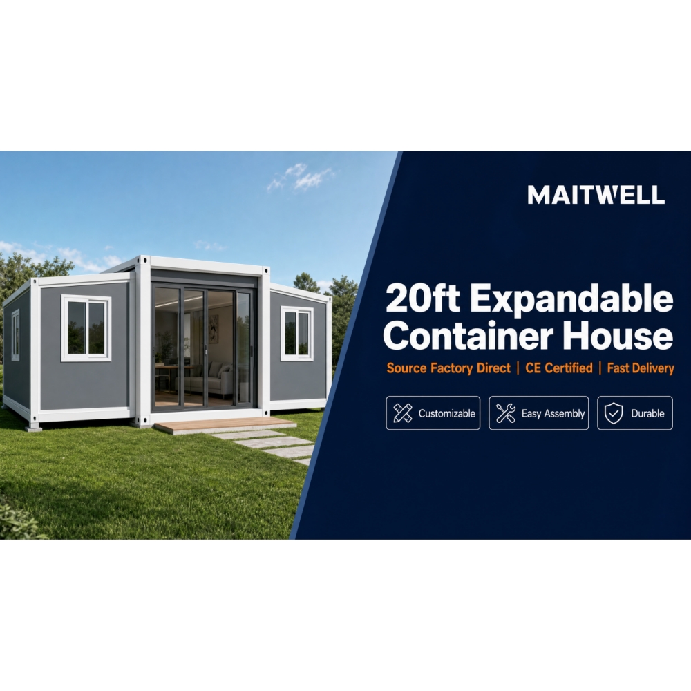 Weatherproof High Quality Expandable Steel Container House Custom Factory OEM Foldable Container House for Camping Villa
