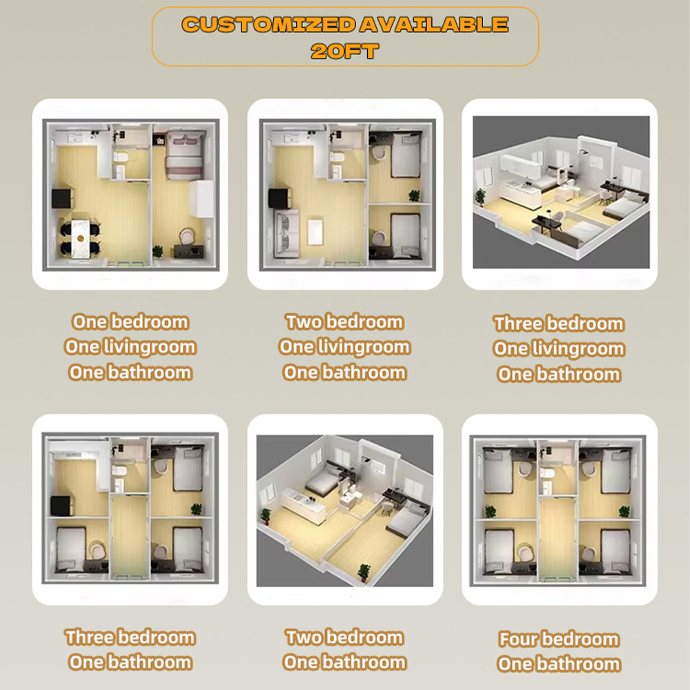 BST Outdoor Camping Expandable Container House Backyard Prefab Steel Bedroom Bathroom Kitchen Solar Modular Sale Modern