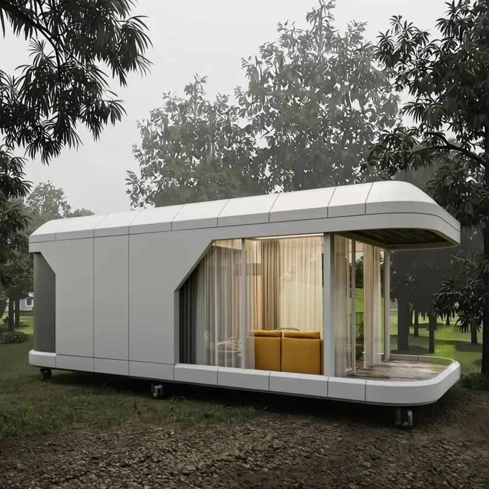 Outdoor Portable Expandable Space Capsule Tiny House Modern Modular Prefab Home for Hotel Airbnb Living Office Working Villa