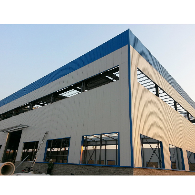 Light Weight Customized Steel Structure Buildings Wide Span Prefabricated Building Supermarket Shopping Mall Building
