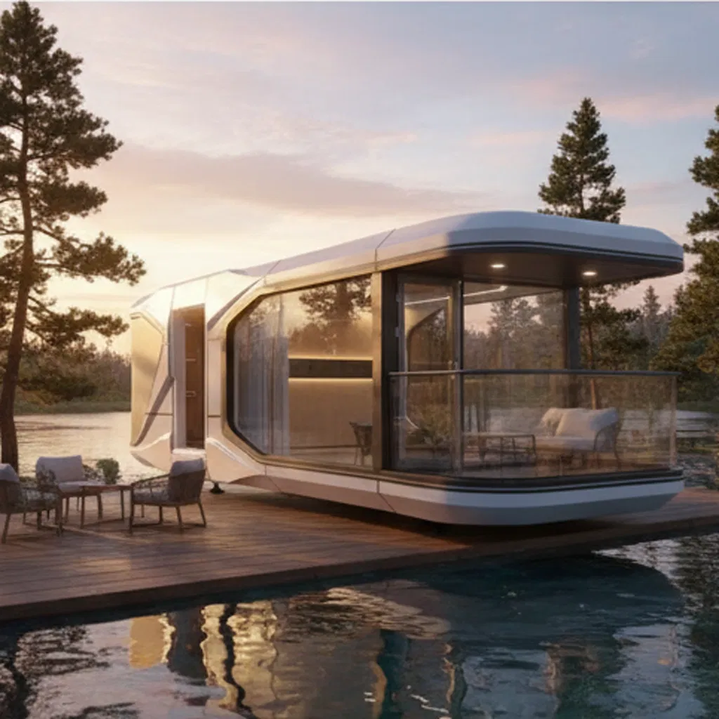 Durable Factory-Prepared Modular Houses, Prefabricated Small Mobile Space Capsule Residences, and Containerized Apple Capsule Cabins