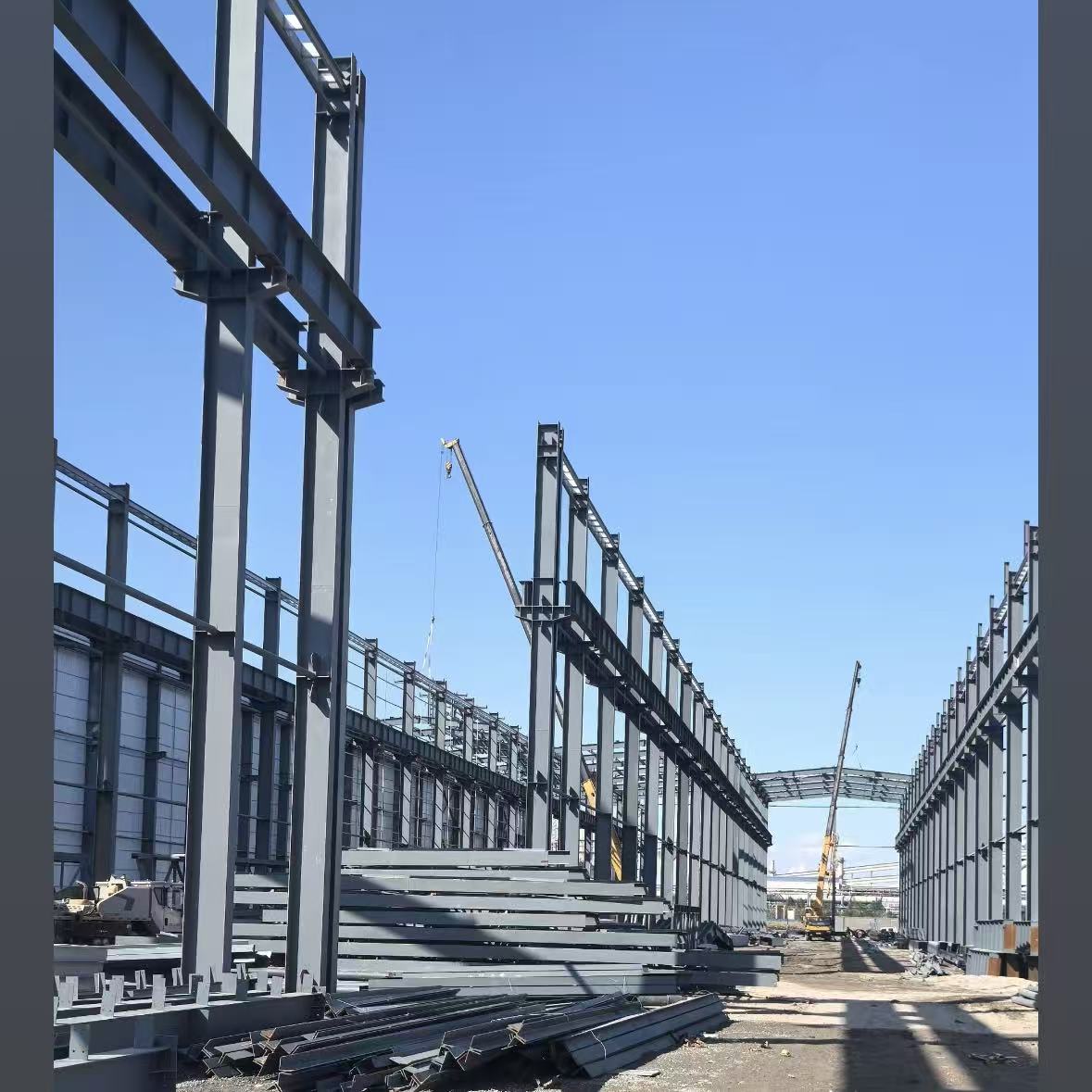 Multi-Story Steel Frame Apartment, Prefabricated Steel Structure Building for Commercial Use