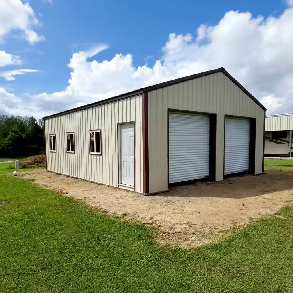High Strength Steel Structure Garage Prefabricated Easy Installation for Residential Home Parking Use
