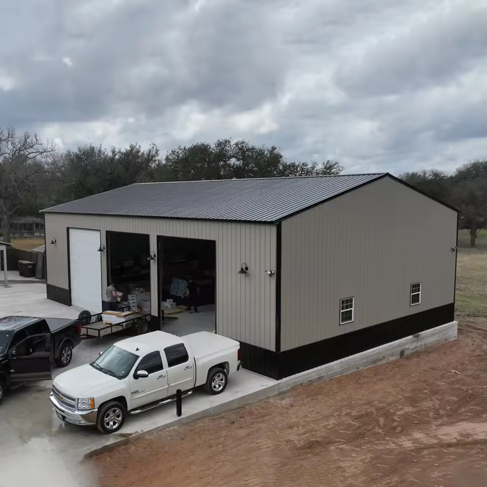 High Strength Steel Structure Garage Prefabricated Easy Installation for Residential Home Parking Use