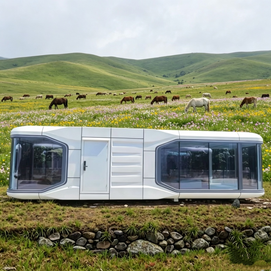 New Product Explosion Luxury Prefab Modular Space Capsule House for Lakeside Cabin