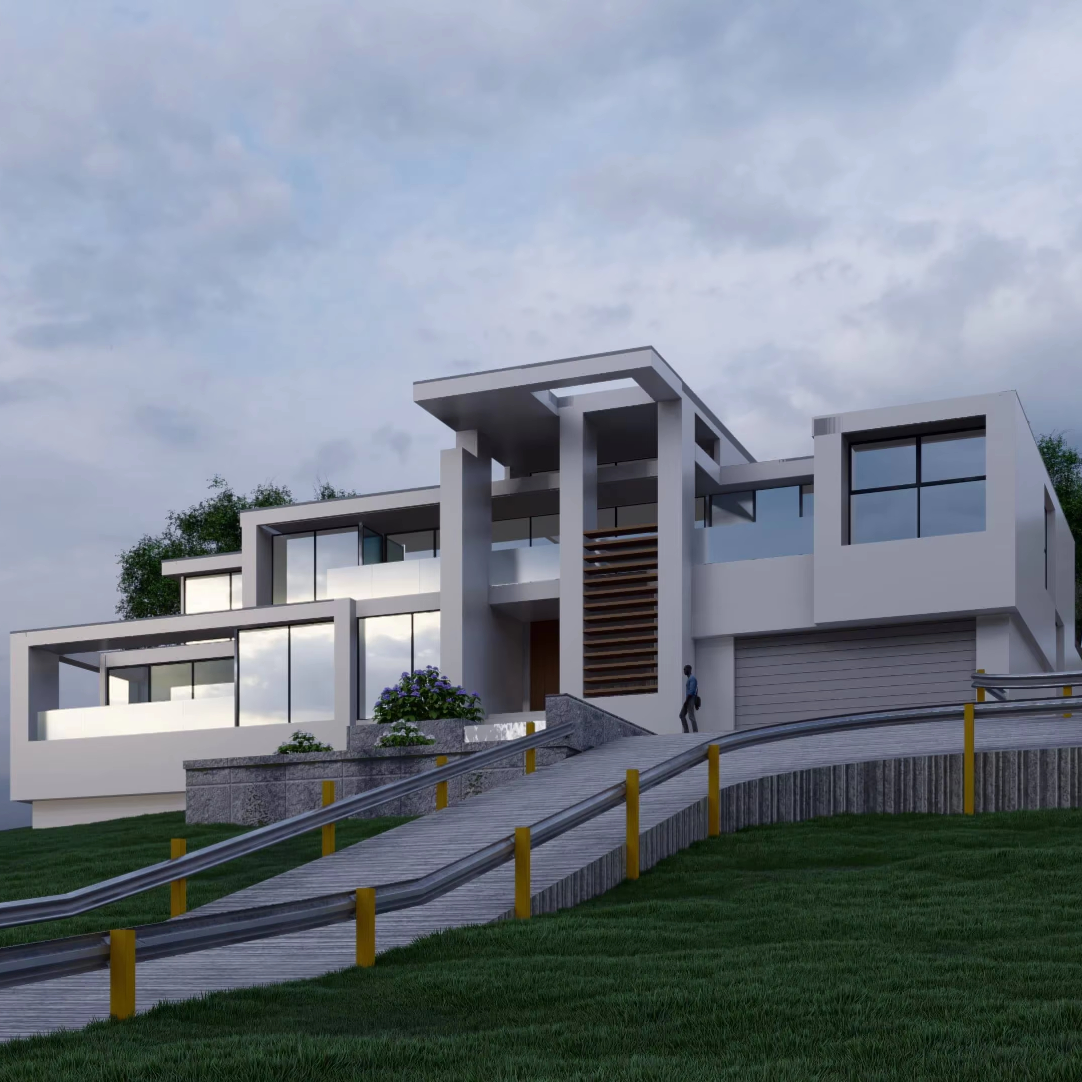TOPPRE 3D Design Modular 6 Bedroom Luxury Villa Prefabricated House Australian Standard Light Steel Structure Villa Modern Villa