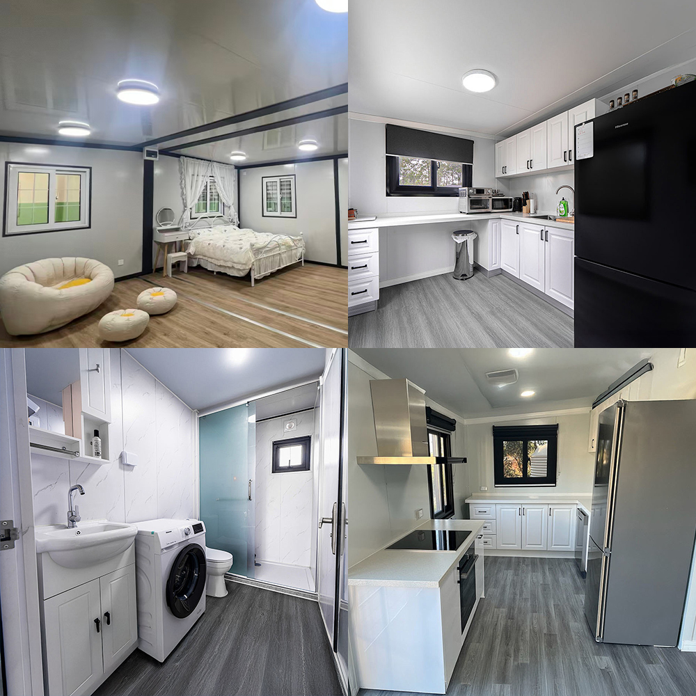BST Outdoor Camping Expandable Container House Backyard Prefab Steel Bedroom Bathroom Kitchen Solar Modular Sale Modern