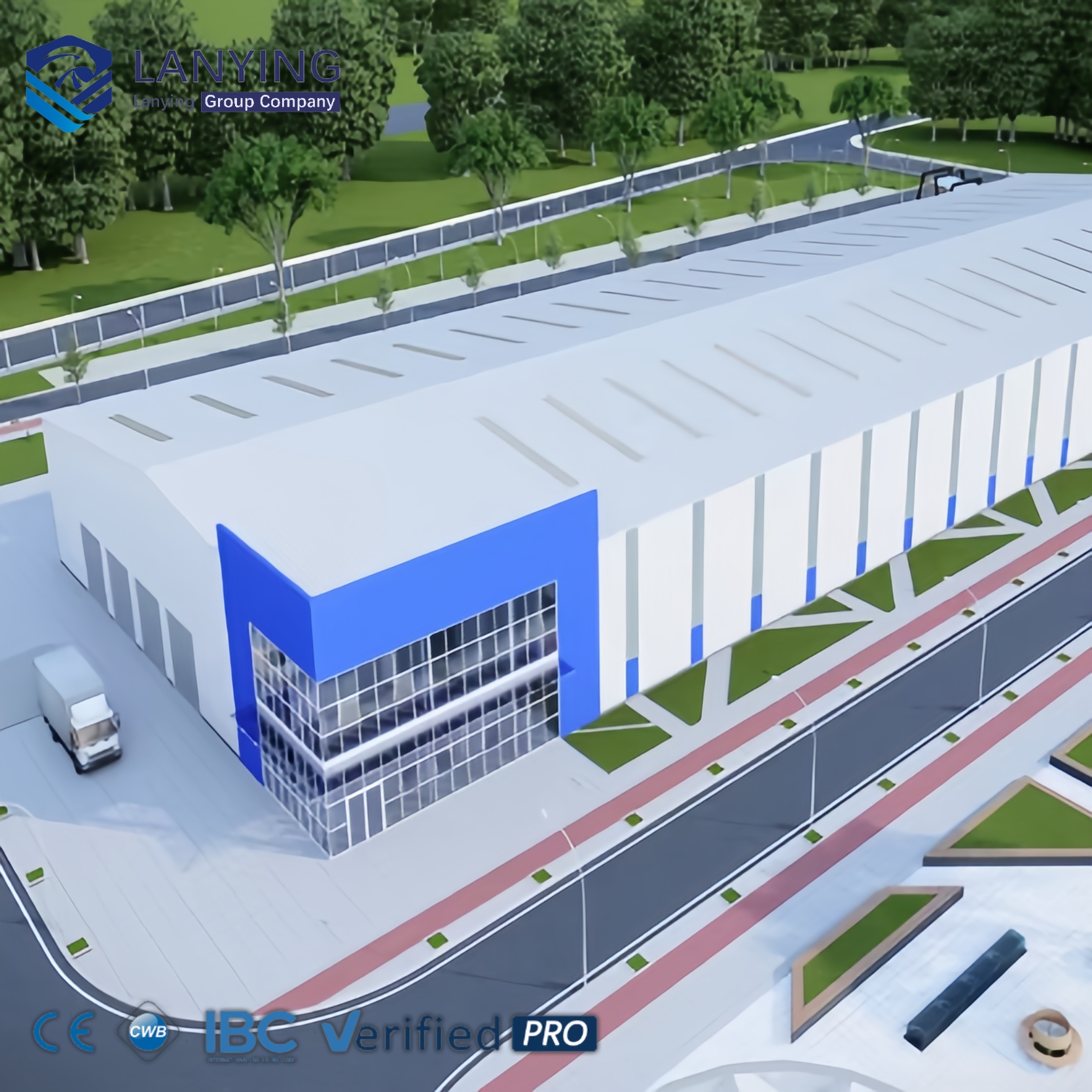 Customized Prefabricated Steel Structure Building Low Cost Office Factory Workshop Warehouse Steel Building