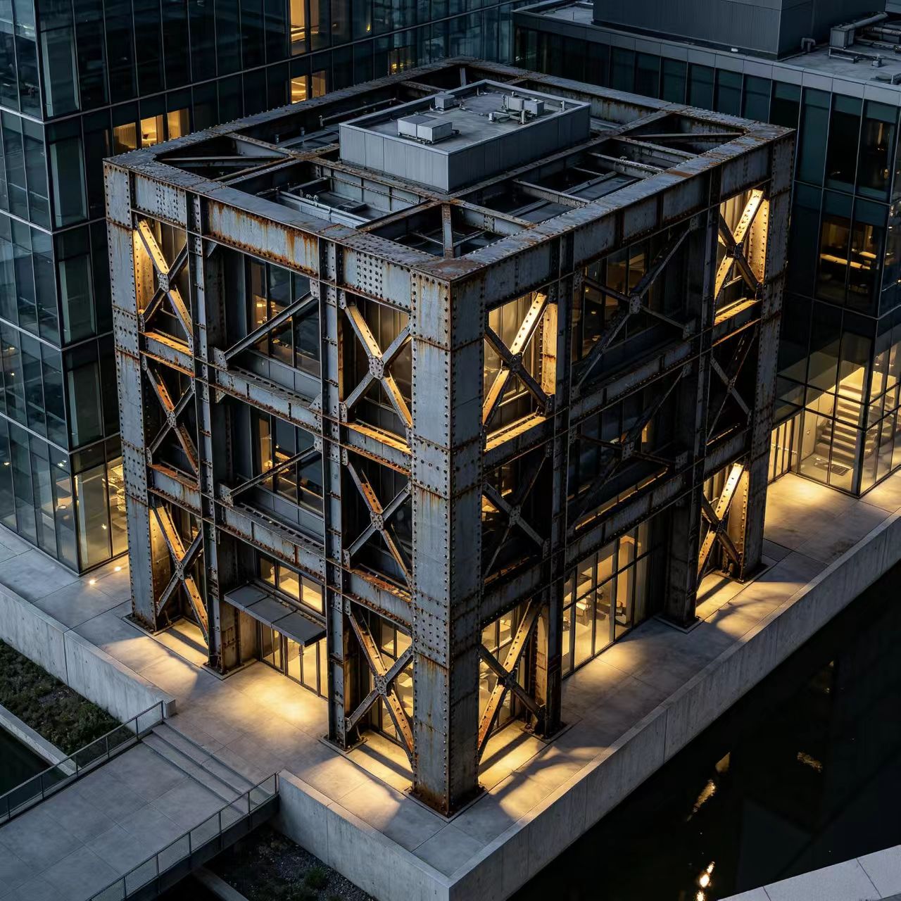 Luxury Heavy Steel Modular Industrial Design Hotel High-End Steel Frame Hospitality Building Project 121+mph Wind Resistance