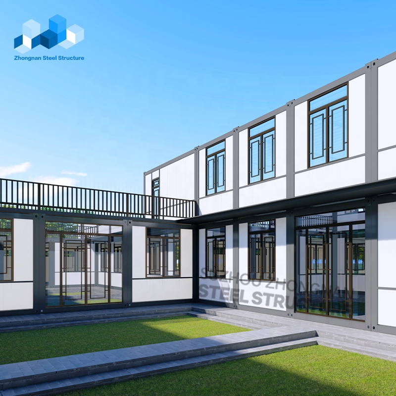 Zhongnan Detachable 20ft Mobile Flatpack House Luxury Hospital Dormitory Hotel Sanatorium School Prefab Tiny Container House