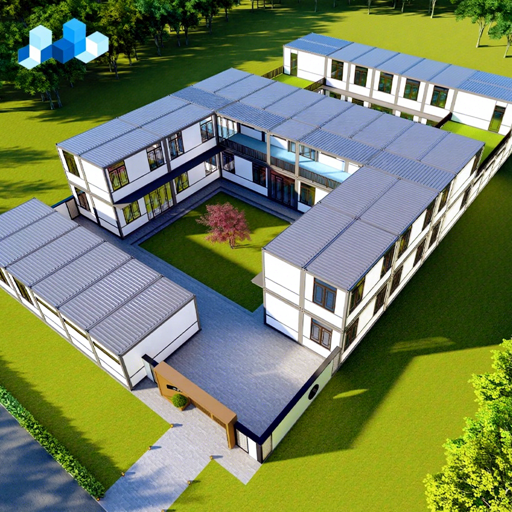 Zhongnan Detachable 20ft Mobile Flatpack House Luxury Hospital Dormitory Hotel Sanatorium School Prefab Tiny Container House
