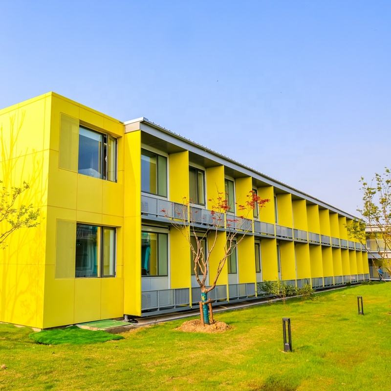 Z-Shaped Foldable, Quick-Assembly Modular Building for Dormitories and Offices