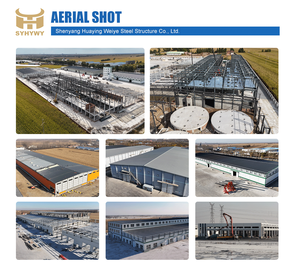 Ready Made 1000 Square Meter Prefab Steel Structure Warehouse Sandwich Panel Office Workshop