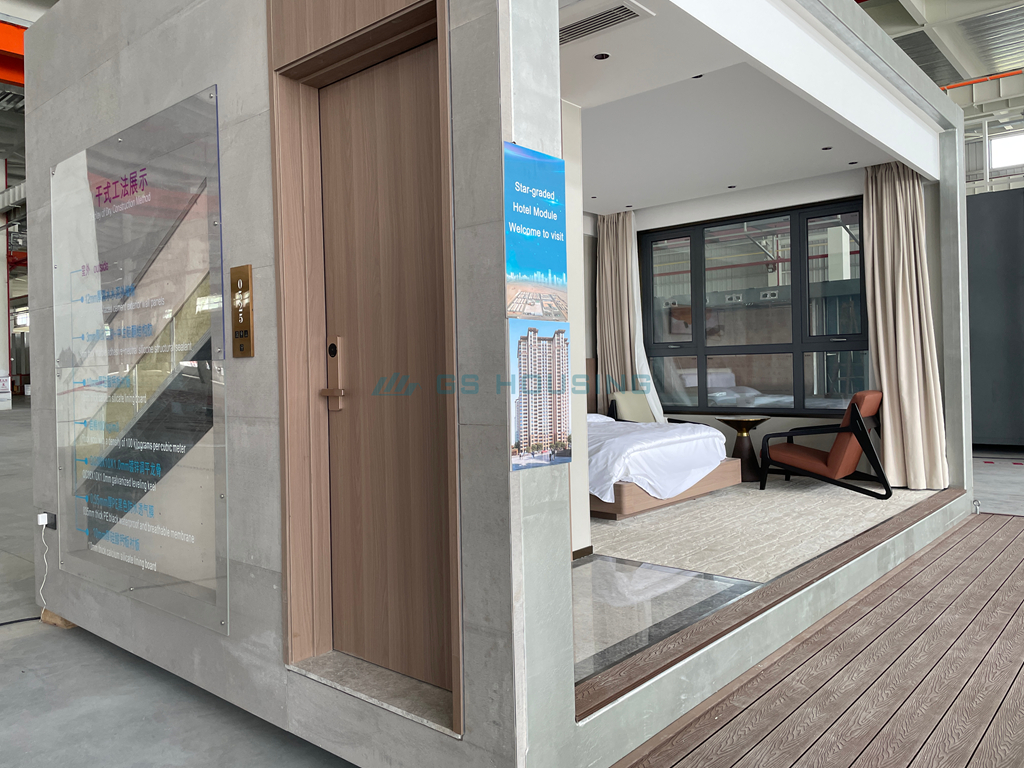 Manufacturer Commercial Project 4-Starred Steel Structure Hotel Building Prefab Hotel Room Modular Hotel