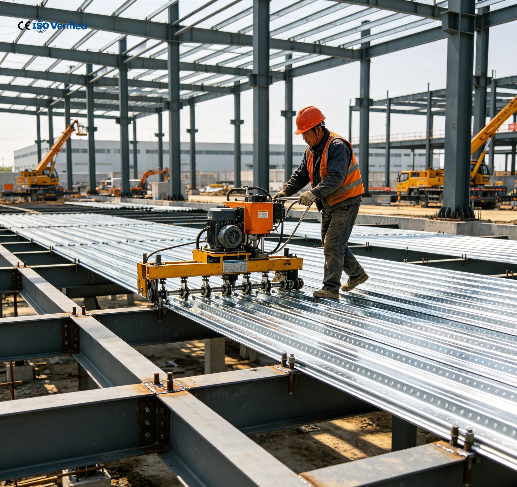 Modular Steel Plant Building, Quick Assemble Energy Efficient Large Scale Industrial Warehouse for Manufacturing &amp; Logistics