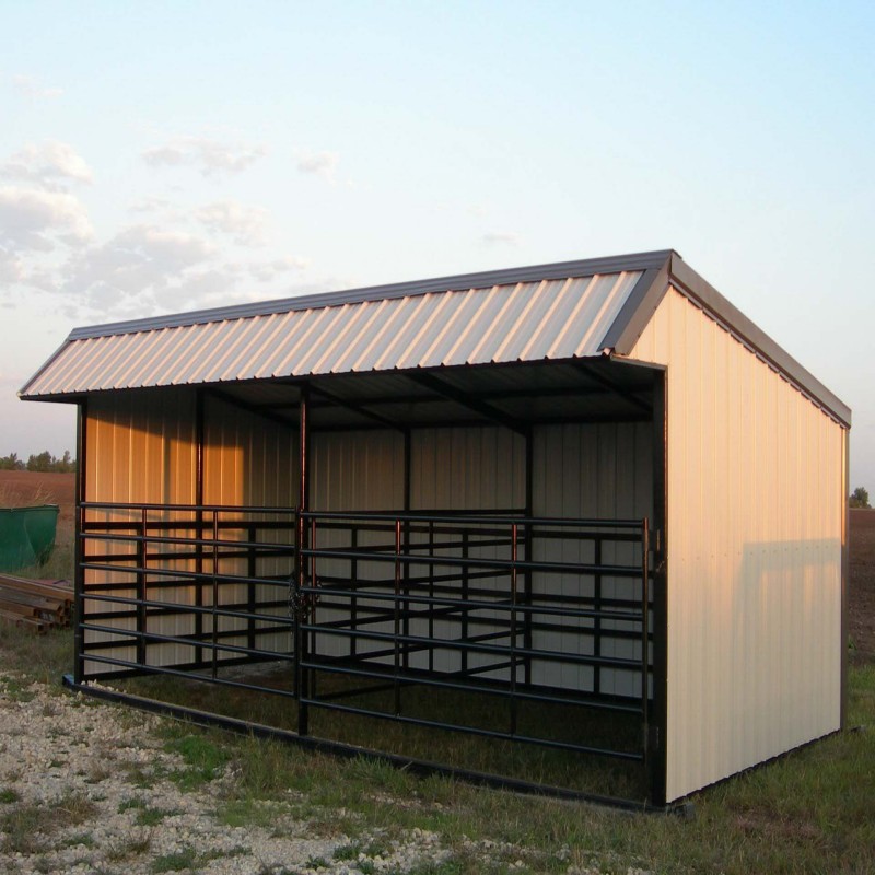 Livestock Sheds Steel Structure 25x12 Design Durable and Spacious for Cattle Farm Use Direct Factory Price ISO Certified
