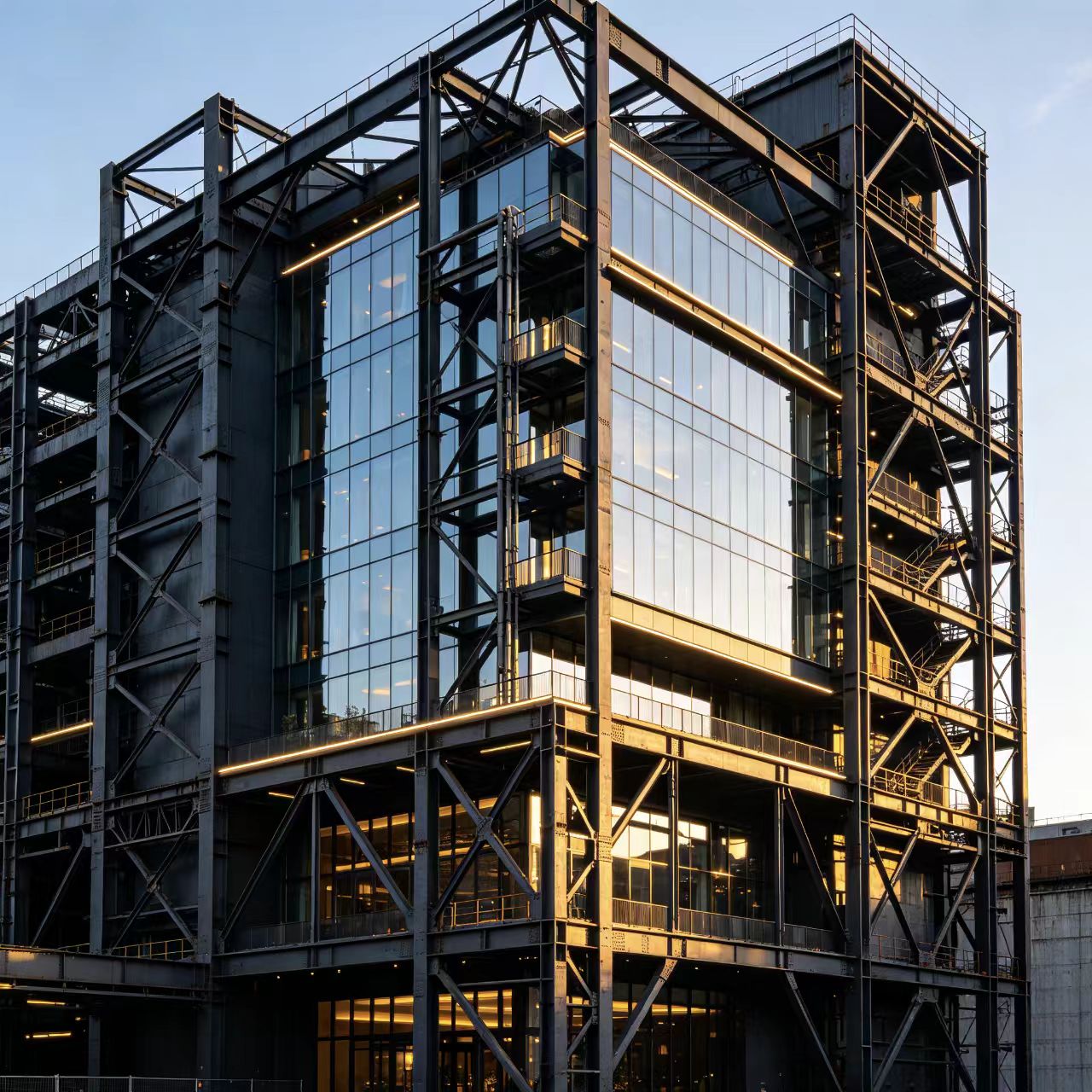 Luxury Heavy Steel Modular Industrial Design Hotel High-End Steel Frame Hospitality Building Project 121+mph Wind Resistance