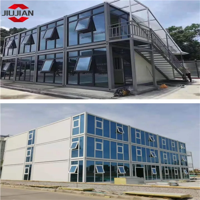 Modular Prefabricated Movable Steel Structure Container Building for Shops/Office