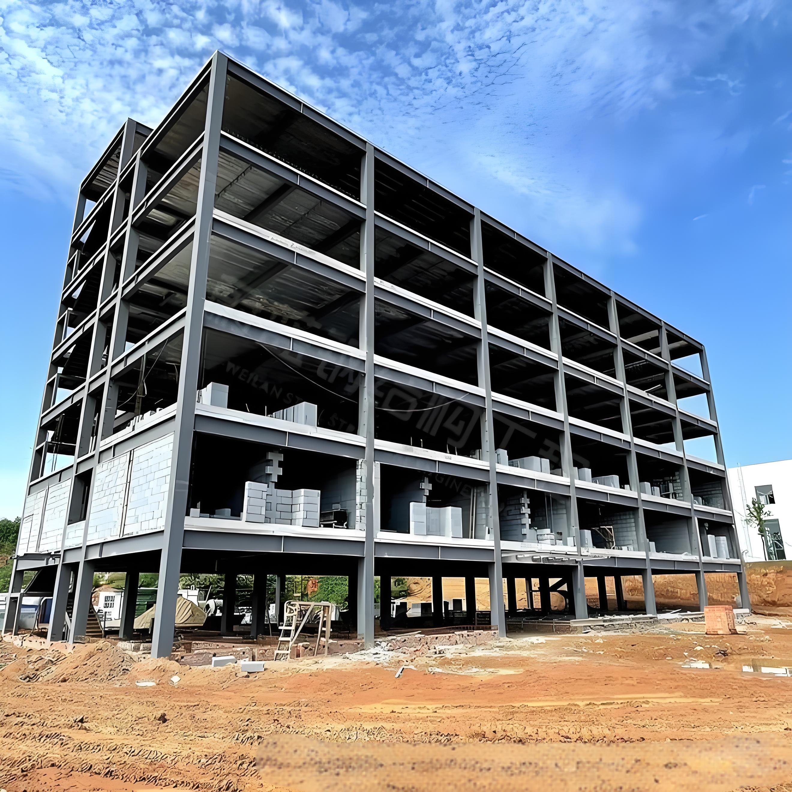 Modern Prefabricated Modular Heavy Duty Steel Structure Building ASTM Standard Industrial Frame with Welding Process