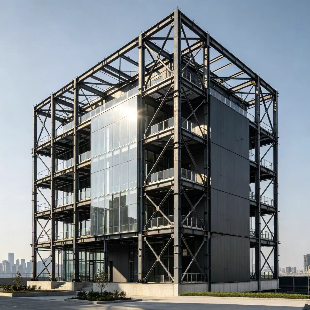 Modular Multi-Storey Steel Skeleton Hotel 121+mph Wind Resistance 3D Model Design for Fast-Track Commercial Hospitality Projects