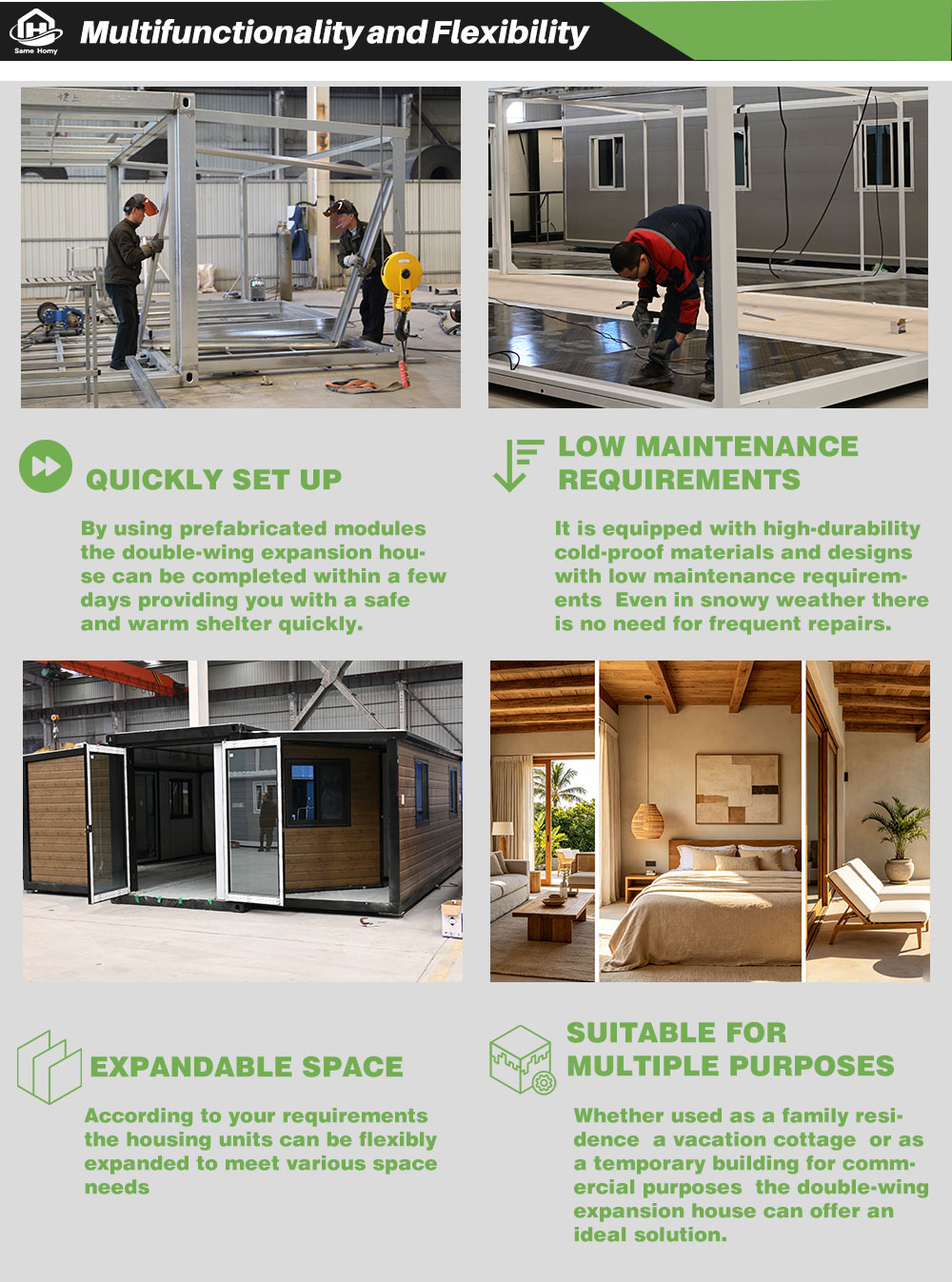 High R-Value Insulated Container House For Cold Climate Prefab Modular Steel Building For Extreme Weather Winterproof Office