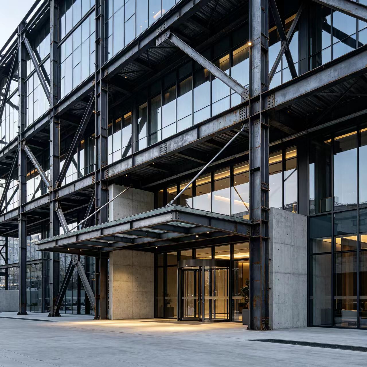 Luxury Heavy Steel Modular Industrial Design Hotel High-End Steel Frame Hospitality Building Project 121+mph Wind Resistance