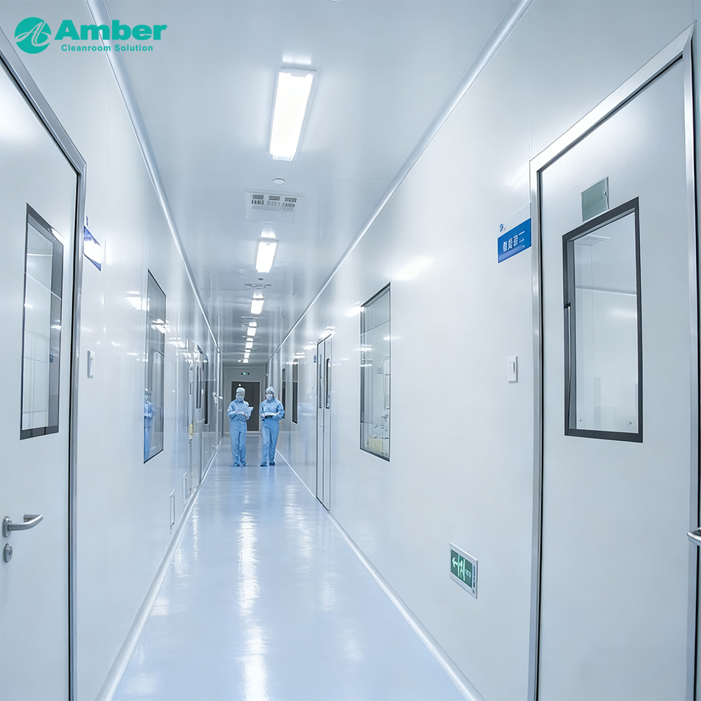 Prefab Customized Sandwich Factory Project Cultivation Laboratory Container Gmp Modular Sterile Turnkey Wool Modular Clean Room