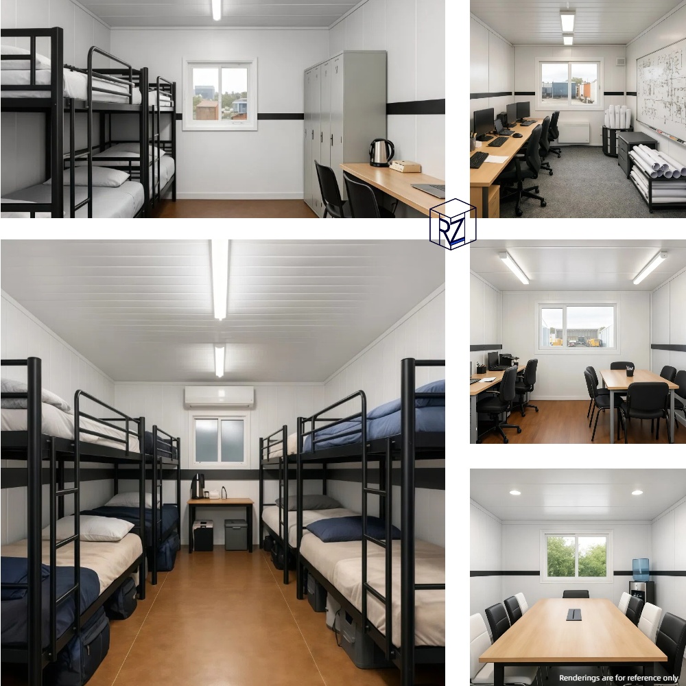 Simple Foldable Portable Prefabricated Steel Modular Container House Flat Roof for Temporary Relief Housing Office Construction