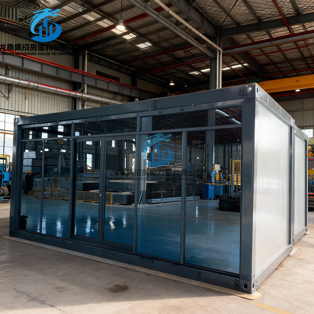 Ready to Ship Low Cost Detachable Steel Container Modular Prefab Restaurant Coffee Bar Shopping Mall 40ft Prefabricated Home