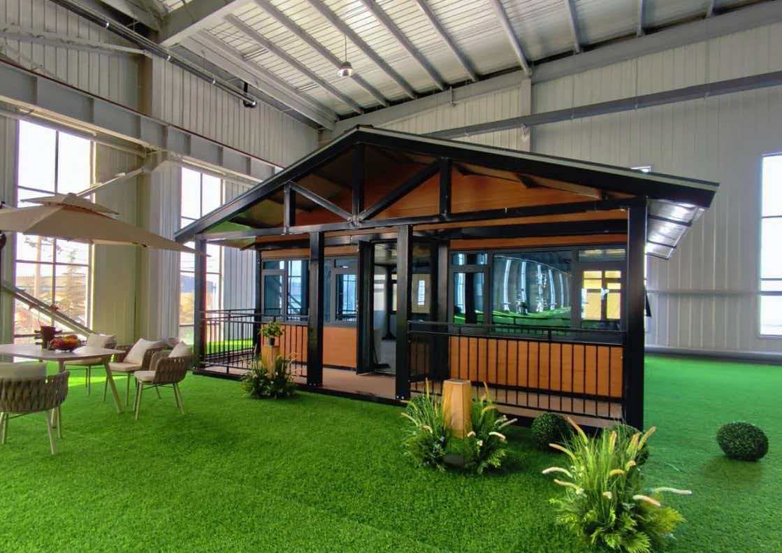 Multifunctional, Quick-installation Modular Container House with Mezzanine Steel Structure and Breathable Design; Modern Office