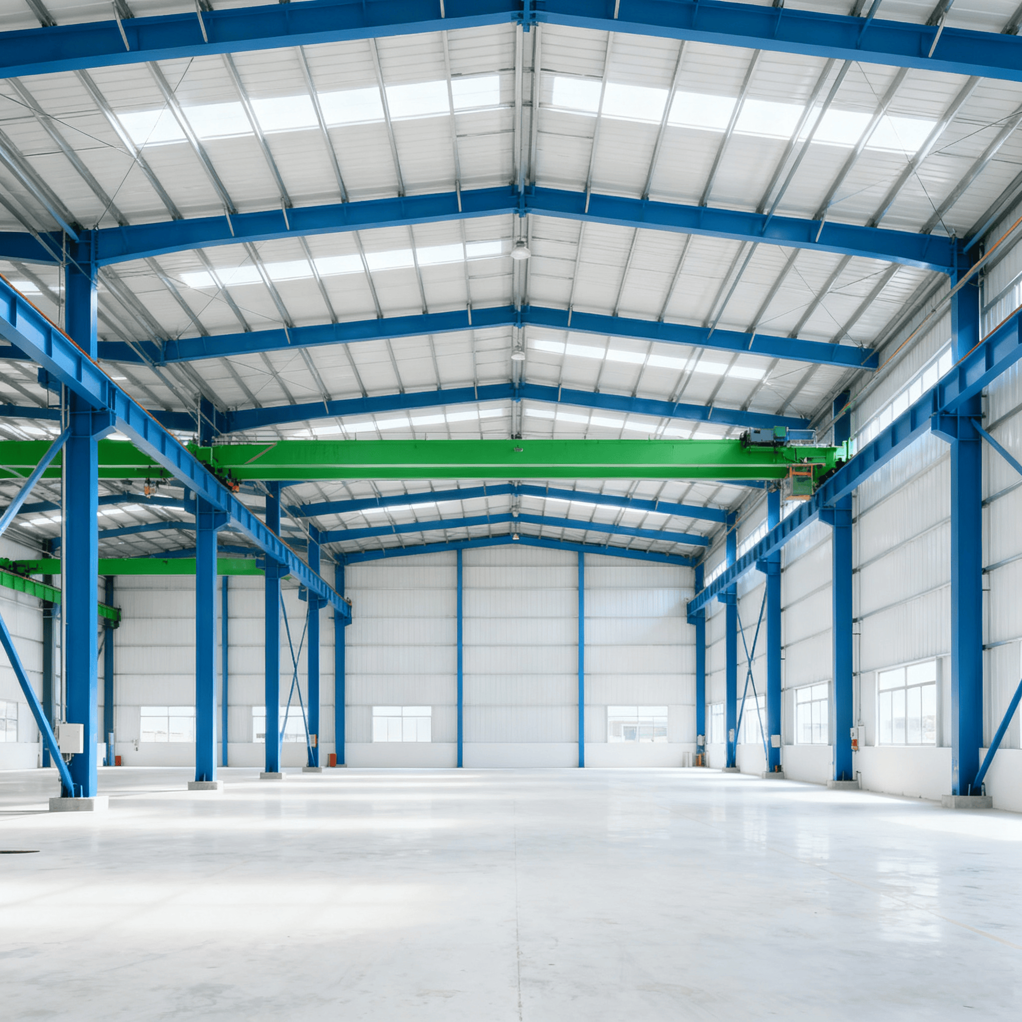 1000 Square Meter Prefabricated Steel Structure Industrial Warehouse For School Hospital Use Large Span Ready-Made Factory