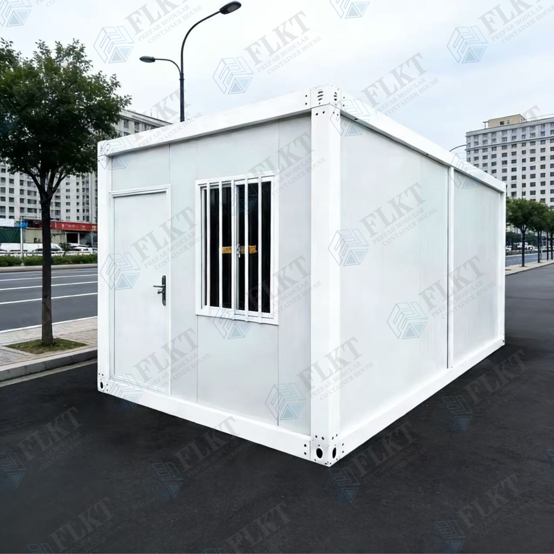 FLKT Fast Delivery Flatpack Container Unit Ready To Ship Prefabricated Modular Site Office Shipping Container House