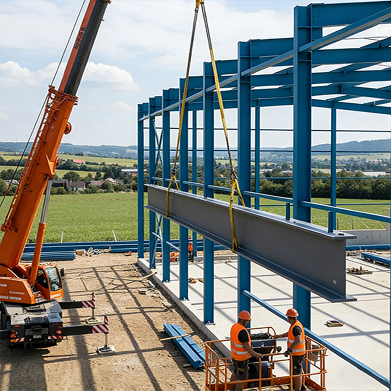 3D Design Stock House Prefabricated Small Warehouse Metal Construction For Workshop And Office Building Use CE Certified